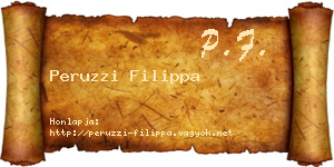 Peruzzi Filippa névjegykártya